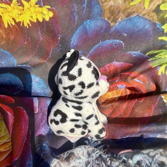 Ty Beanie Boo Violet Mini Keychain Plush | Sparkly Eyes, EUC Collectible - Picture 2 of 4